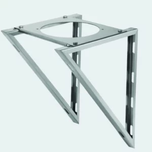 Stovax Base & Intermediate wall support plate & wall brackets in Stainless Steel