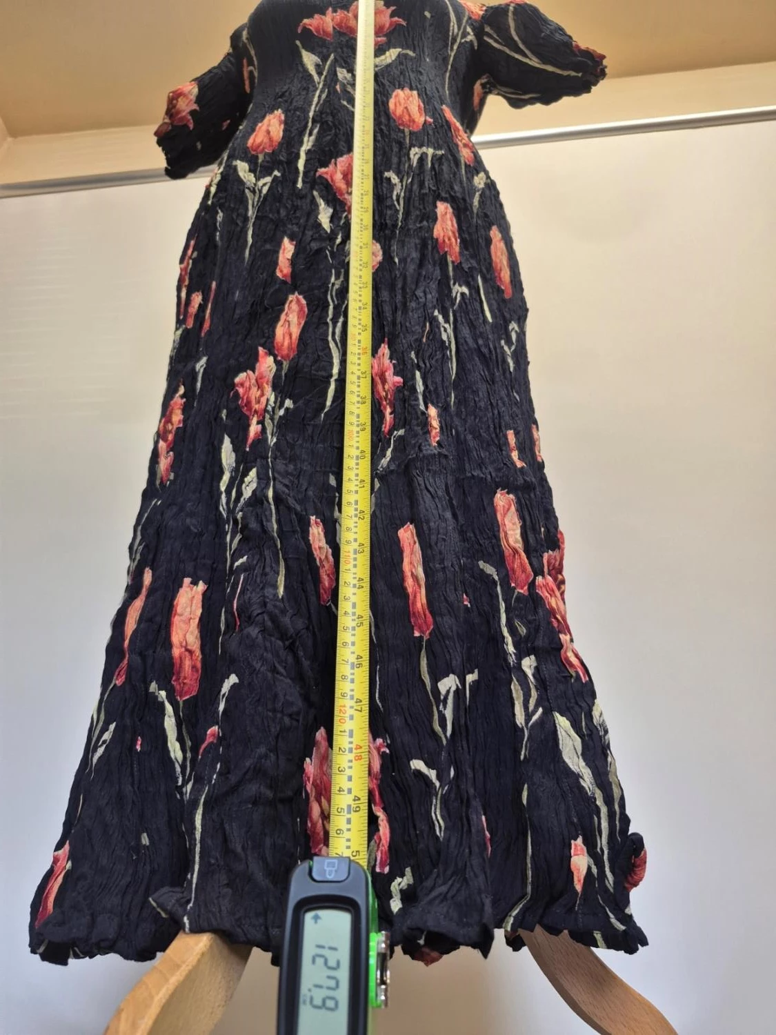 Flower print long dress