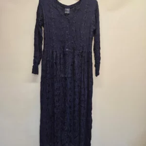 Long navy dress