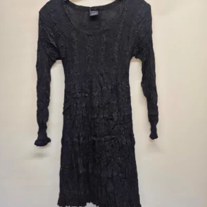 Black midi dress