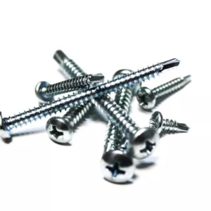 Zinc Plated Self Drilling Screws PH Pan Head 10X2" Pack Qty 100