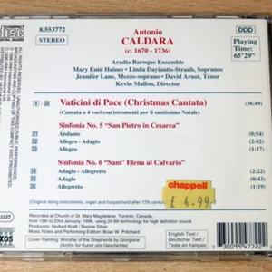 Christmas Cantata (Vaticini di Pace) / Sinfonias Nos. 5 & 6