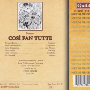 Così Fan Tutte (5 July, 1951)