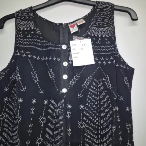 Boho style black dress
