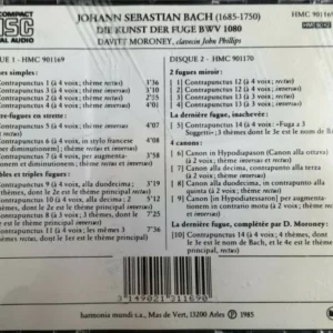 Die Kunst Der Fuge BWV 1080