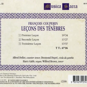 Couperin - Leçons de Ténèbres