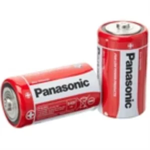 Panasonic D 1.5V Zinc Batteries 2 Pack