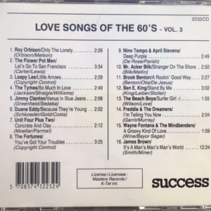 Love Songs Of The 60's - Vol 3
