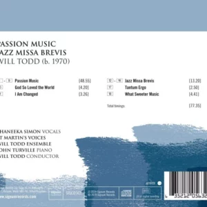 Passion Music; Jazz Missa Brevis