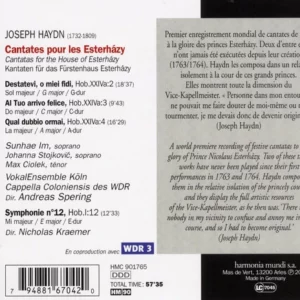 Cantates Pour Les Esterházy