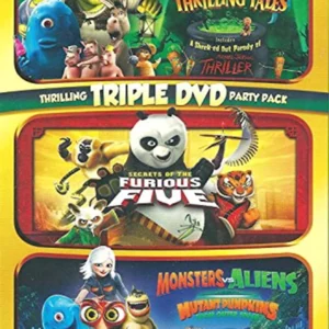 Dreamworks Triple DVD Party Pack Shrek/Furious Five/MonstersVAliens
