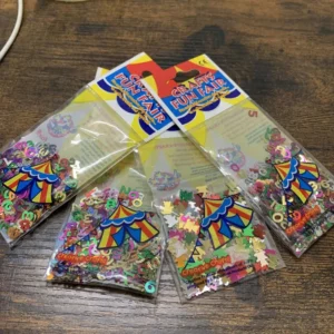 4 Funfair Glitter Shapes