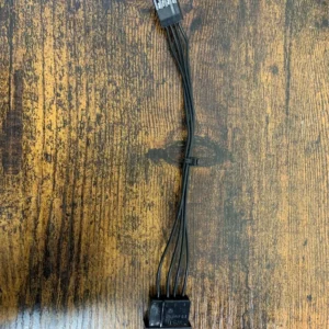 Gigabyte 4 pin Male Power Cable to 4 pin plug-in cards. WST P4-A00202