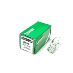 Lucas LLB501 12V 5W Side Light/Indicator Bulb - W5W