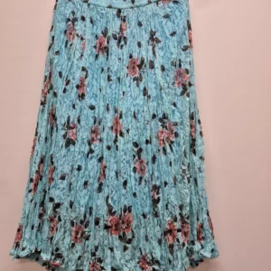 Floral Pleated Skirt