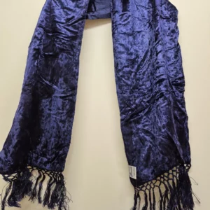 Fringed Velvet Scarf