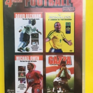 4 GREAT FOOTBALL STARS-BECKHAM , RONALDO , MICHAEL OWEN , GAZZA.