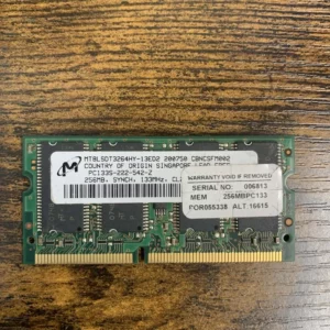 Crucial 256MB PC133S SODIMM RAM Memory Module