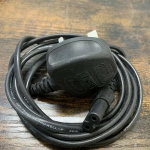 UK 3-Pin Mains Plug to Figure-8 Cable