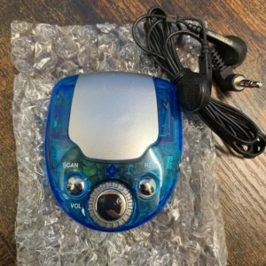 Boxed Mini Translucent FM Scanner With Earphones & Instructions