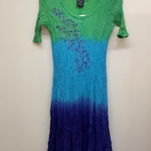 HerStyle Green Blue Dress Medium
