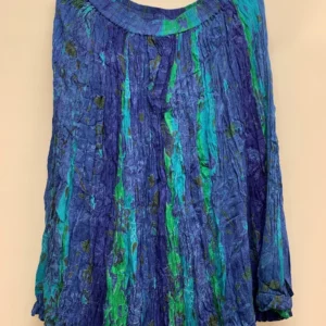 Classic Free Size Skirt Blue Green