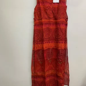 Red Bohemian Sleeveless Maxi Dress