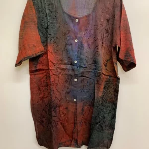 Visibly Cotton Multi-Colored Embroidered Shirt