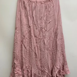 Classic Pink Embroidered Skirt