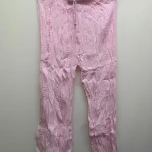 Classic Pink Crinkled Pants