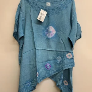 Classic Plus Size Sky Blue Top