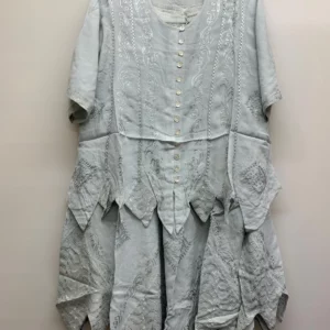 Embroidered Top and Skirt Set