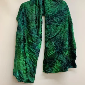 Green Velvet Scarf