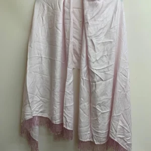 Pink Shawl with Fringes