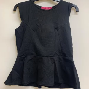 Boohoo Black Peplum Top