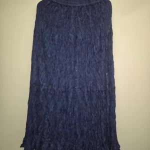 Long navy skirt