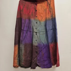 Colorful Button-Up Skirt