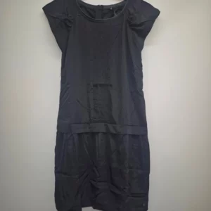 Black midi dress