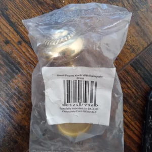 Brass effect Round Furniture Knob