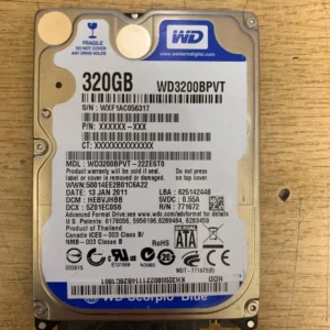 WD 320GB Hard Drive WD3200BPVT