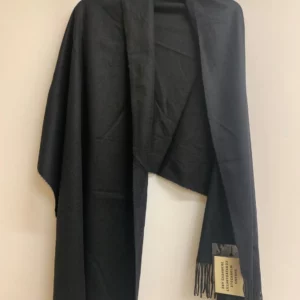 Sky Cashmere Black Shawl
