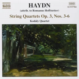 String Quartets Op 3 Nos 3 - 6