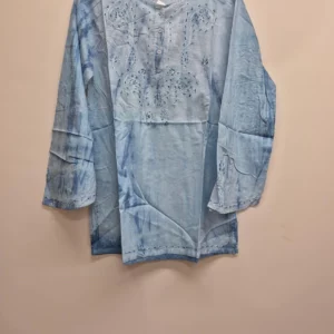 Light Blue Embroidered Tunic