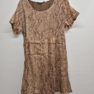 Angie Snakeskin Print Dress