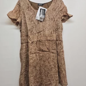 Angie Snakeskin Print Dress