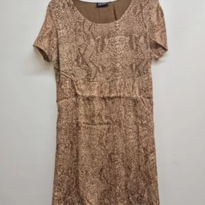 Brown Snake Print Dress