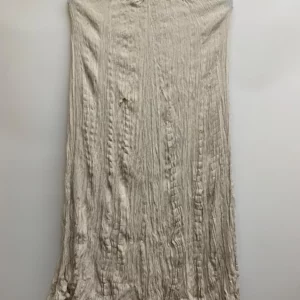 HerStyle Ecru Crinkle Skirt