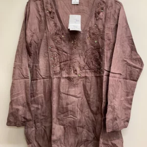 Classic Brown Embroidered Tunic XL