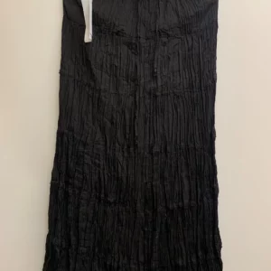 Black Pleated Maxi Skirt