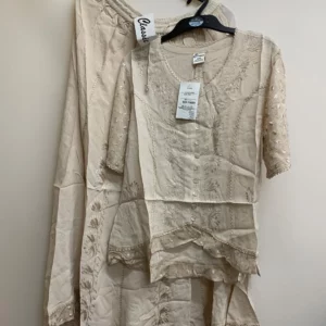 Classic Embroidered Top and Skirt Set